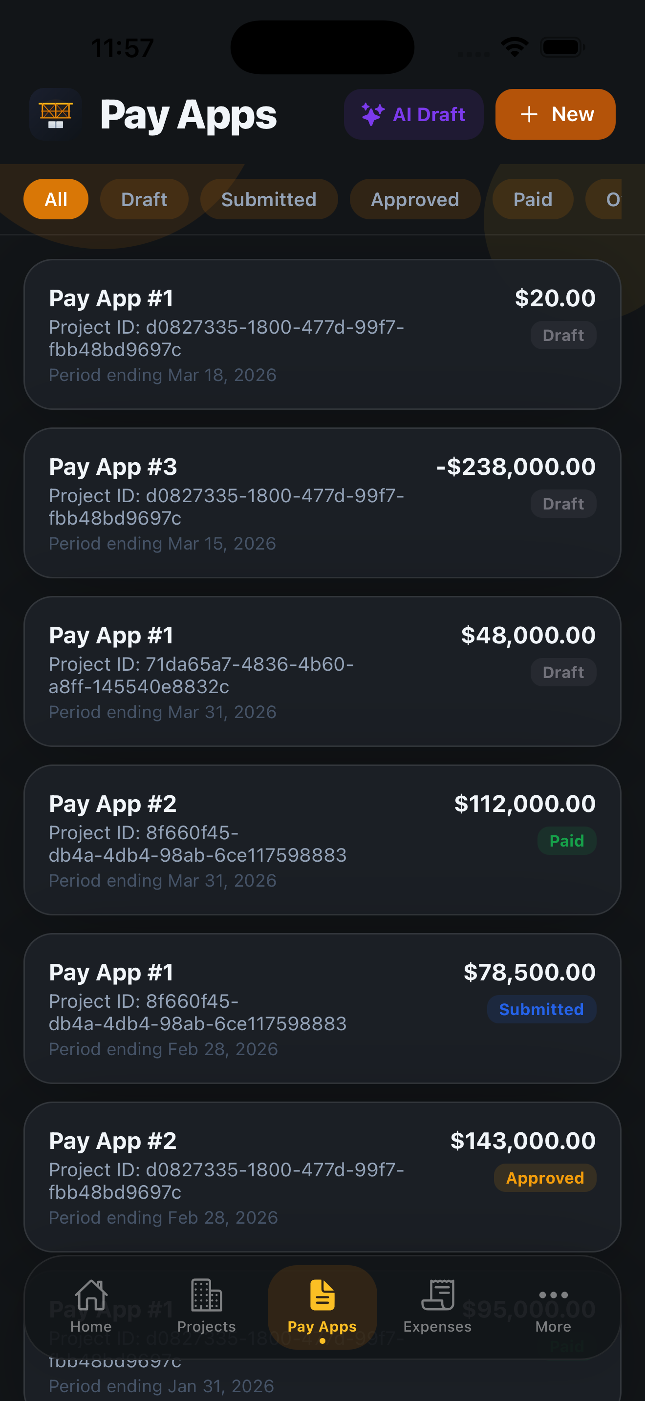 TrestleBook Pay Apps screen