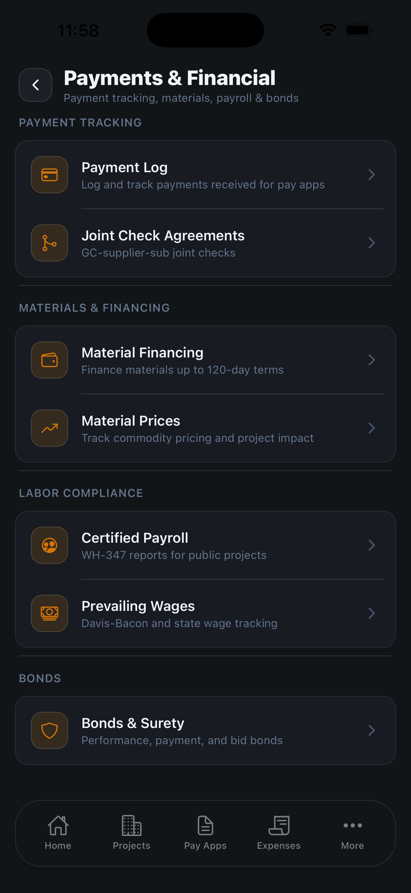 Payments & Financial